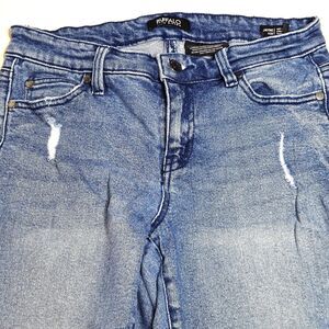 Buffalo David Bitton Jayme Mid Rise Straight Jeans Light Wash Women's Size 2 26